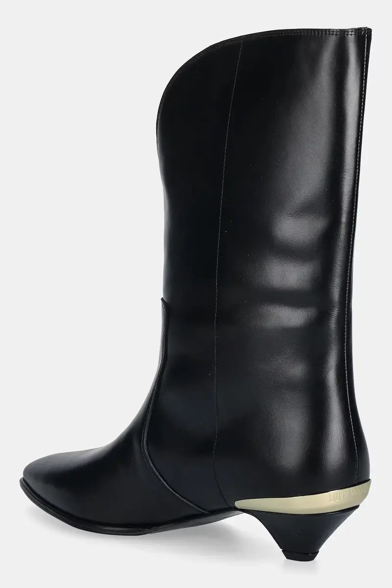 stivaletti alla caviglia in pelle colore nero JA24363G0NIA0000 miniatura 3