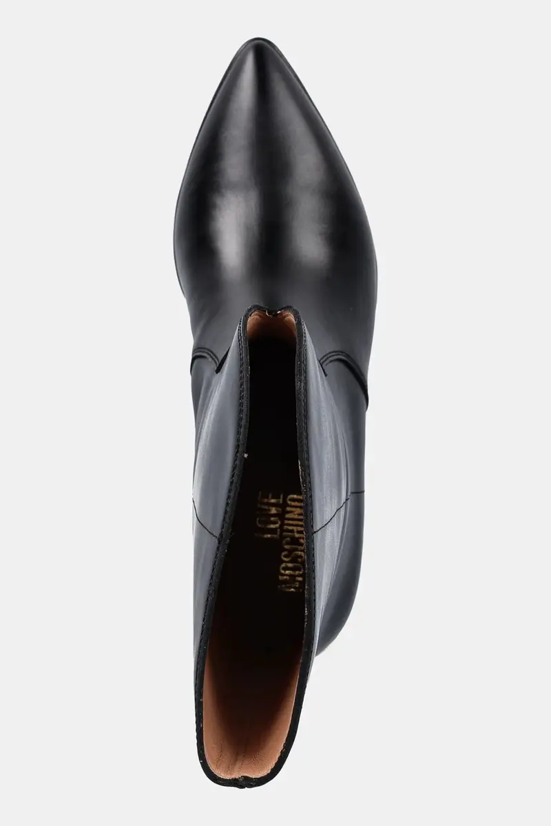 stivaletti alla caviglia in pelle colore nero JA24363G0NIA0000 miniatura 4