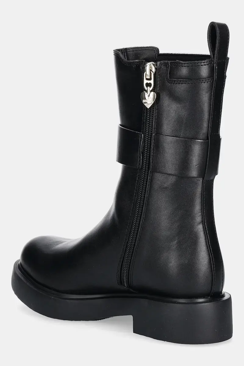 stivaletti alla caviglia in pelle donna colore nero JA24044G1NIA0000 miniatura 3