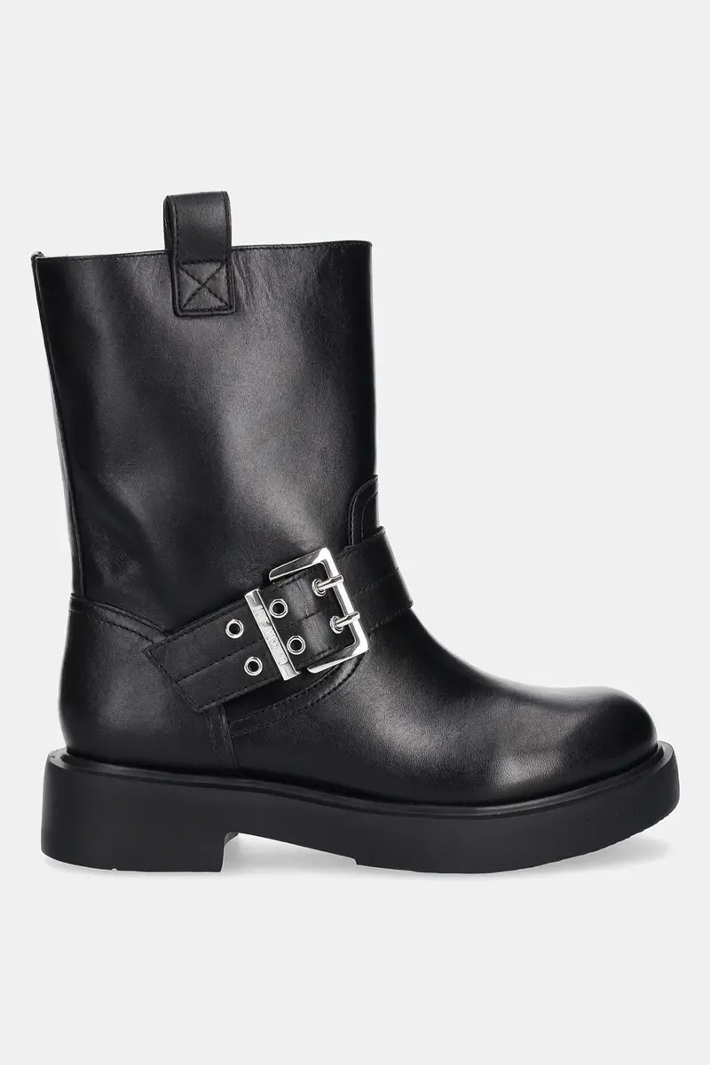 stivaletti alla caviglia in pelle donna colore nero JA24064G1NIA000A miniatura 2