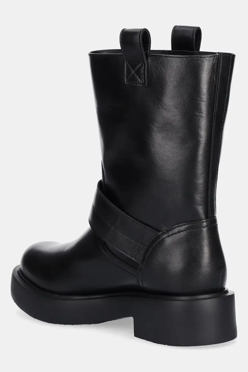 stivaletti alla caviglia in pelle donna colore nero JA24064G1NIA000A miniatura 3