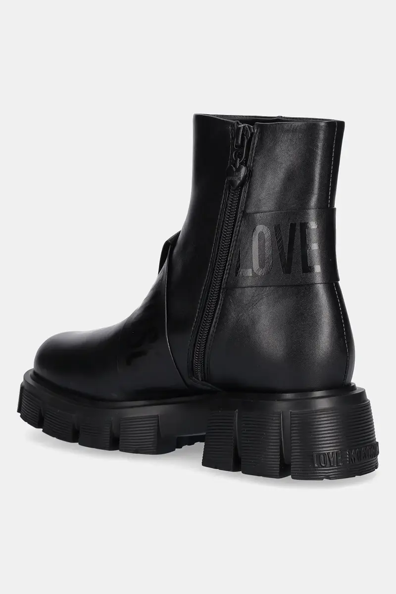 stivaletti alla caviglia in pelle donna colore nero JA24115G1NIAX000 miniatura 3