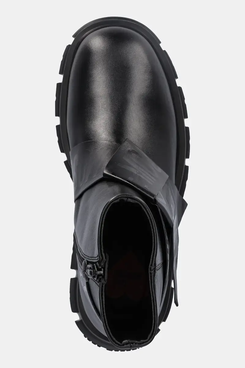 stivaletti alla caviglia in pelle donna colore nero JA24115G1NIAX000 miniatura 4