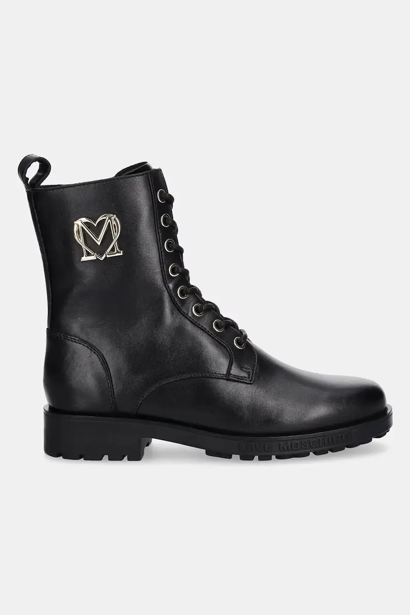 stivaletti alla caviglia in pelle donna colore nero JA24254G0NIA0000 miniatura 2