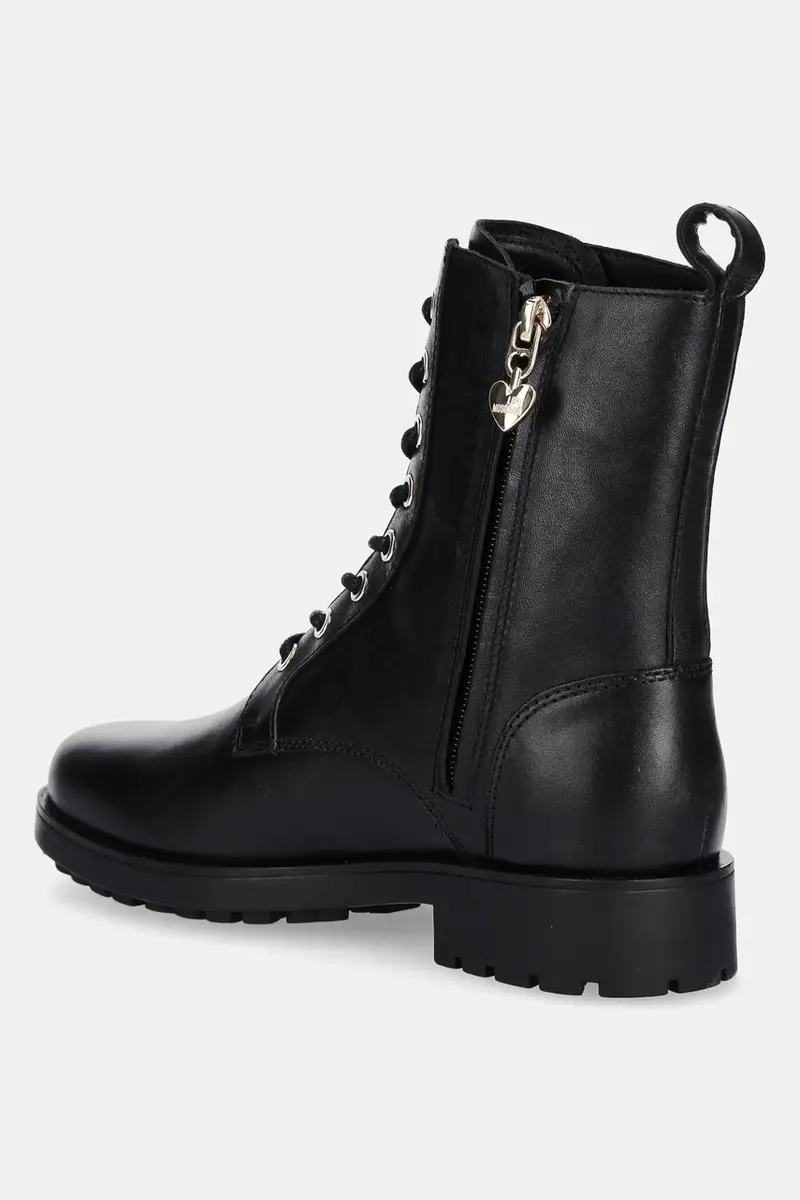 stivaletti alla caviglia in pelle donna colore nero JA24254G0NIA0000 miniatura 3