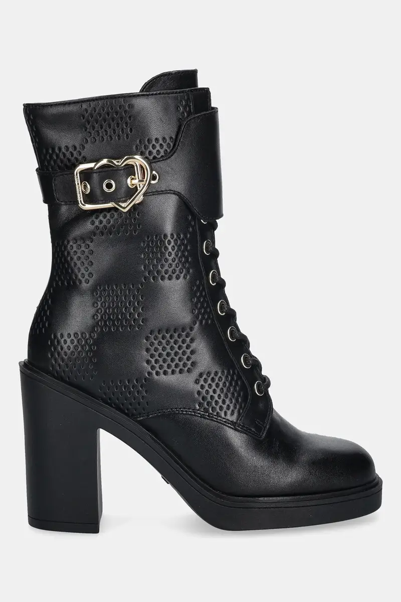 stivaletti alla caviglia in pelle donna colore nero JA2435AG0NIA0000 miniatura 2