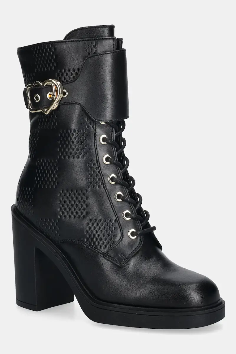 stivaletti alla caviglia in pelle donna colore nero JA2435AG0NIA0000