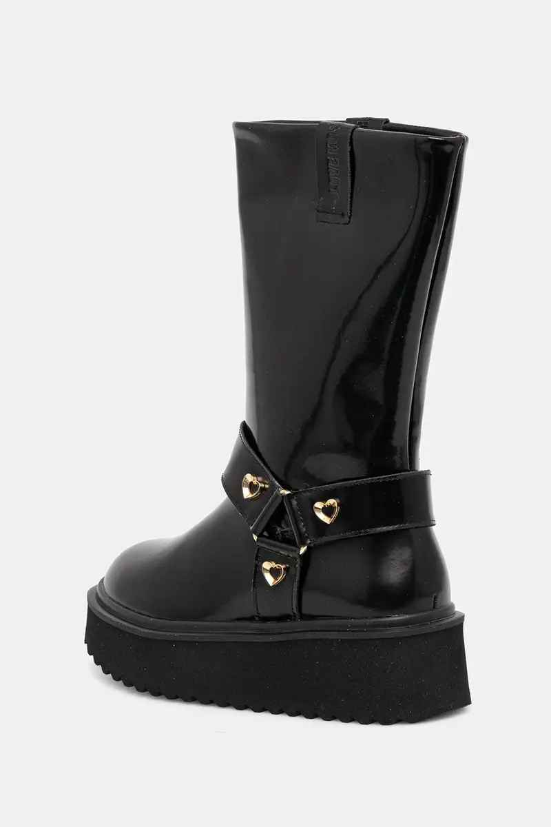 stivaletti alla caviglia in pelle donna colore nero JA24476I0NJD0000 miniatura 3