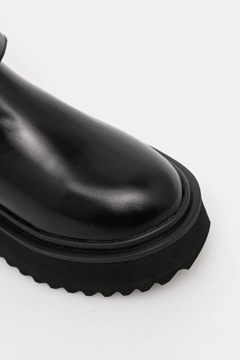 stivaletti alla caviglia in pelle donna colore nero JA24476I0NJD0000 miniatura 4