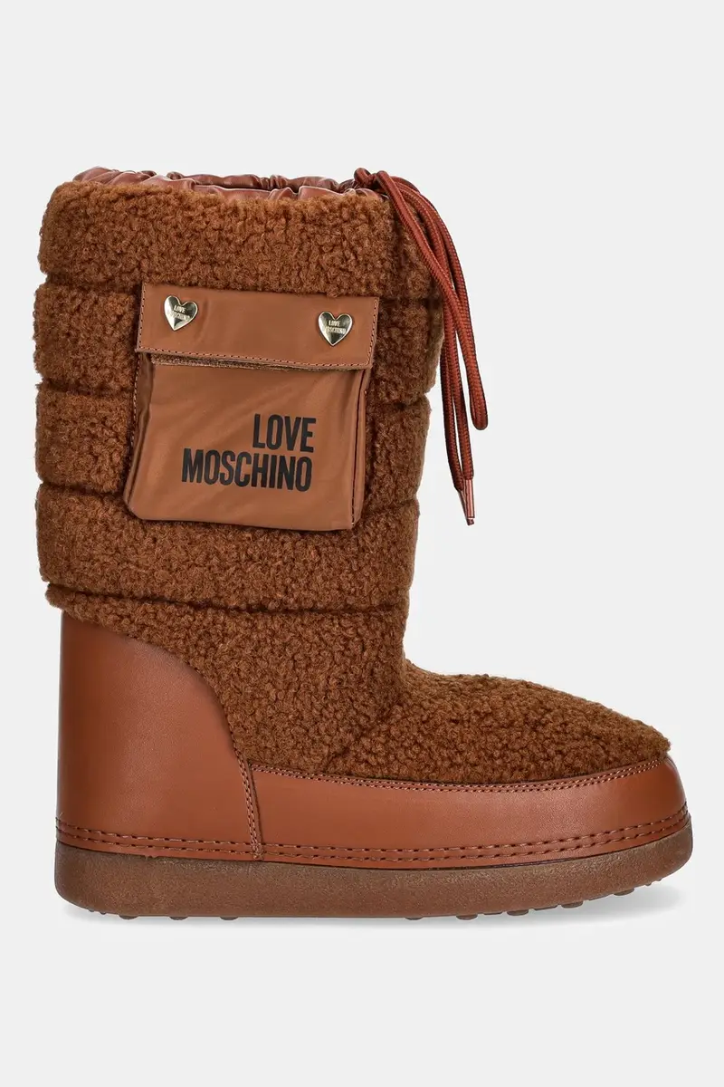 stivali da neve colore marrone JA24452G0NISM21A miniatura 2