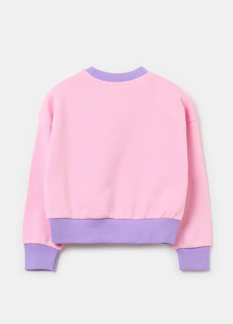 Felpa Con Applicazione Lettering, Bambina, Multicolor miniatura 2