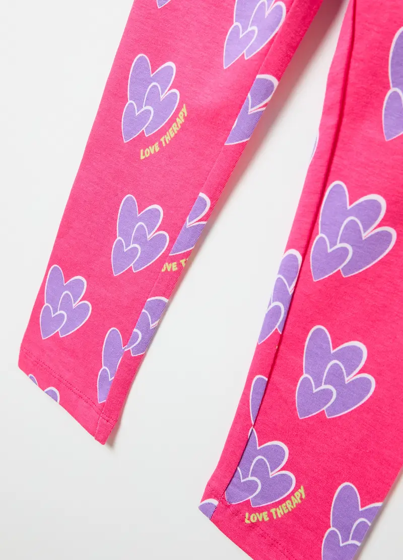 LOVE THERAPY Leggings Bambina Rosa 4306822 miniatura 3