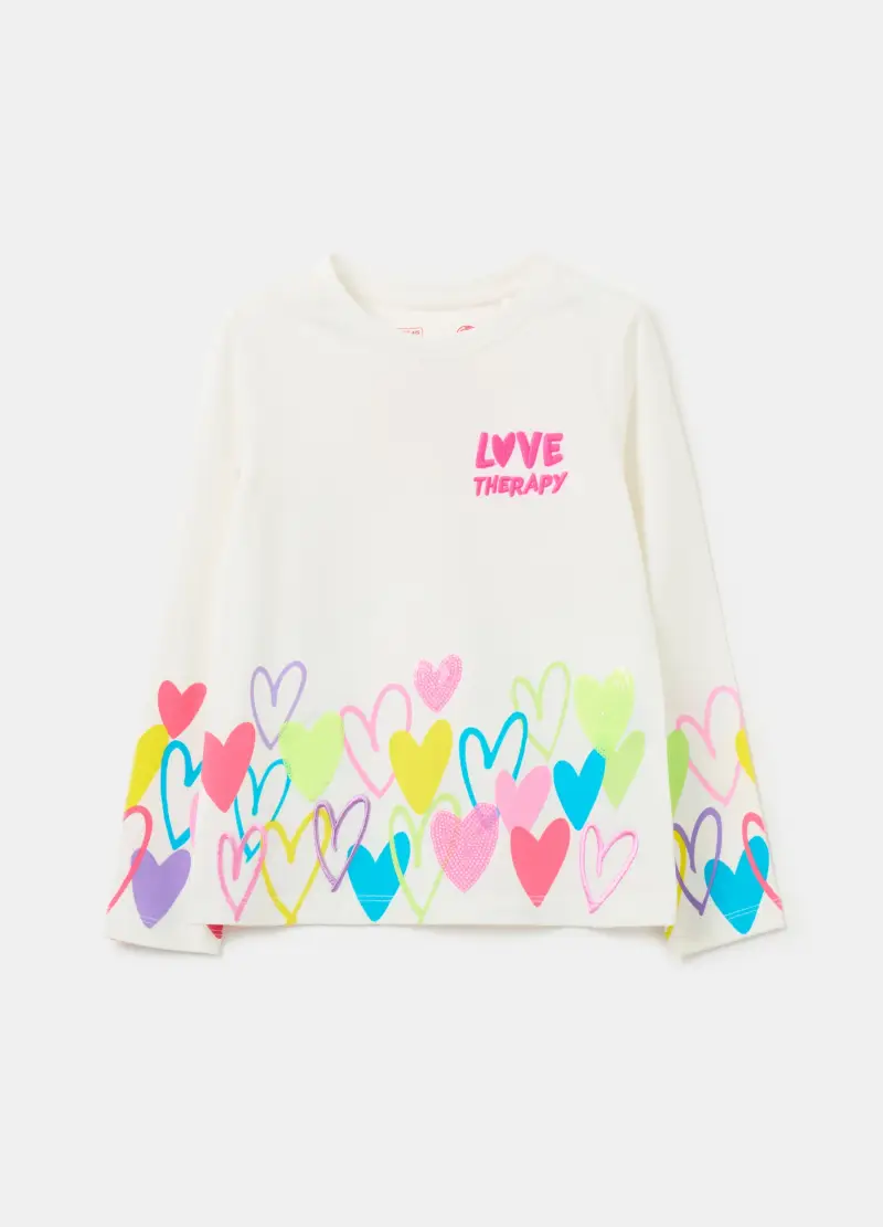 LOVE THERAPY T-shirt Bambina Bianco 2735752