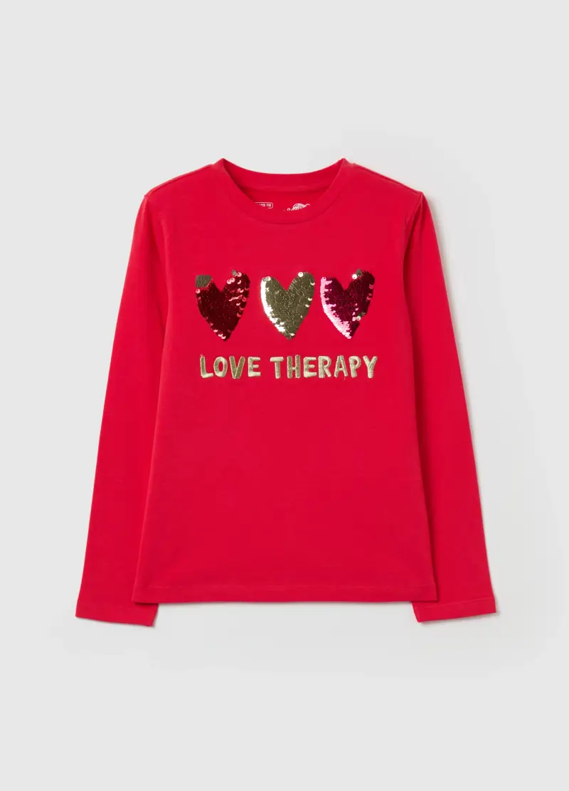 LOVE THERAPY T-shirt Bambina Rosso 3188705