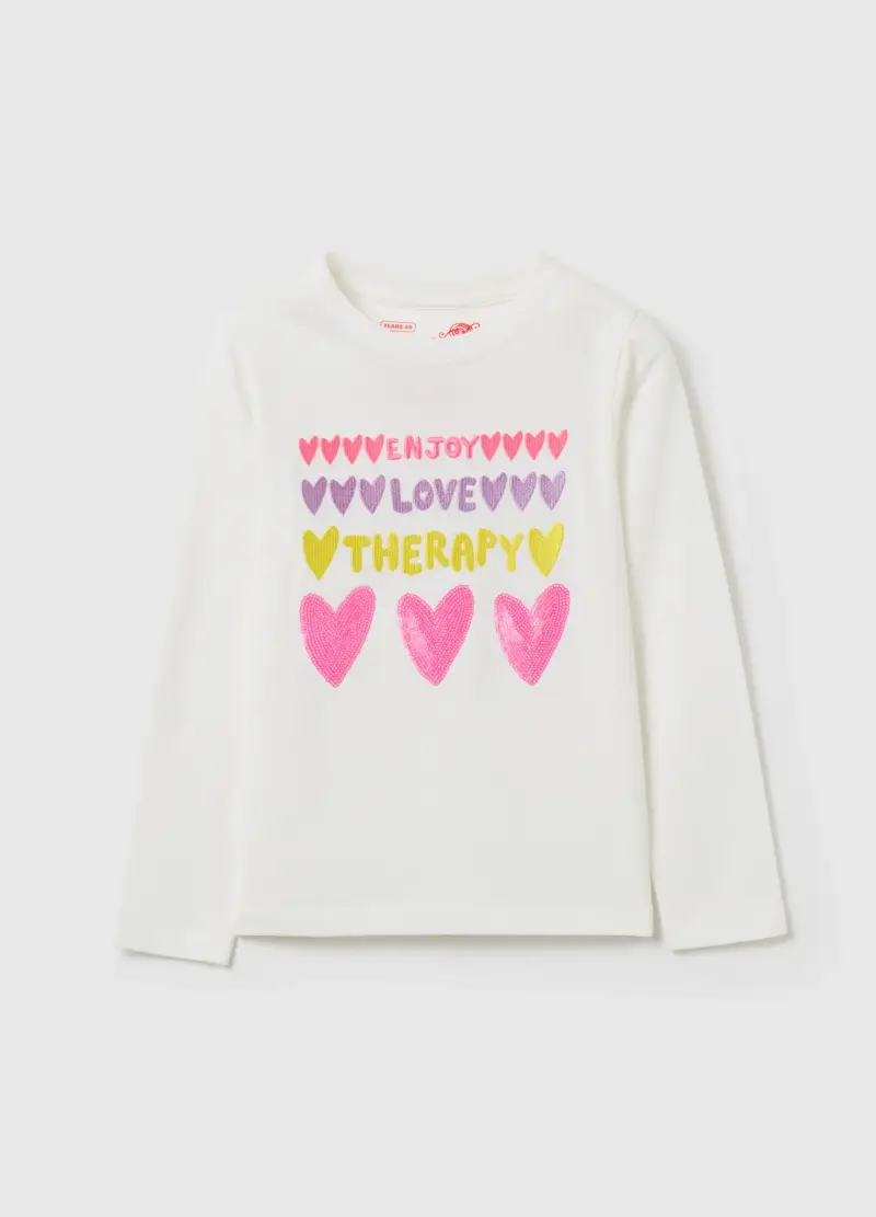 LOVE THERAPY T-shirt Bambina Bianco 3425647