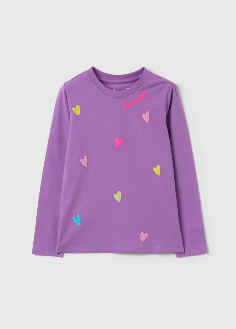 LOVE THERAPY T-shirt Bambina Viola 2736105