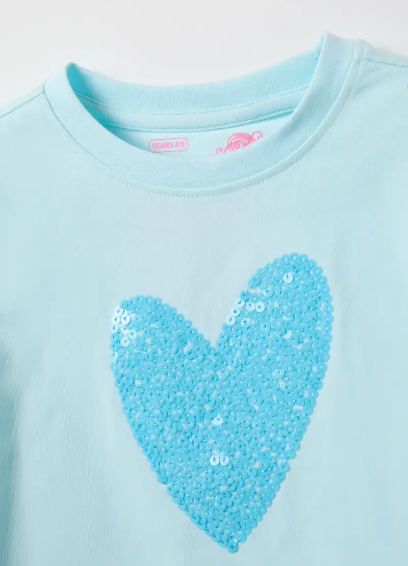 LOVE THERAPY T-shirt Bambina Azzurro 4133818 miniatura 3