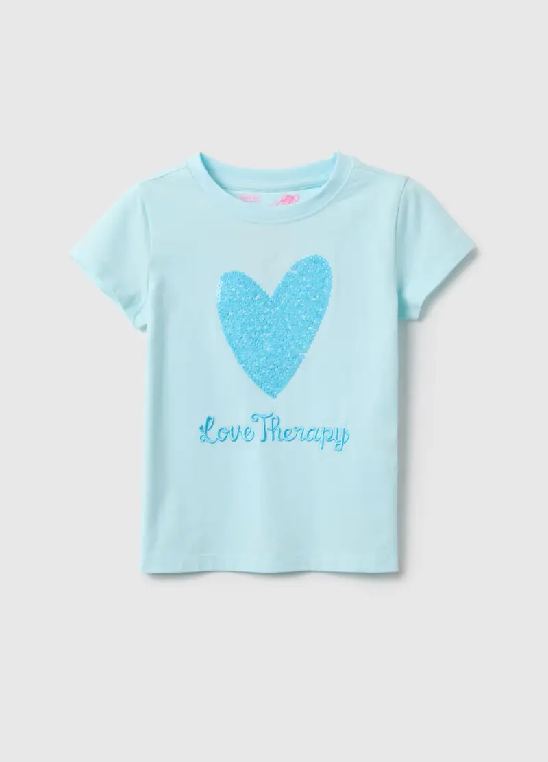 LOVE THERAPY T-shirt Bambina Azzurro 4133818