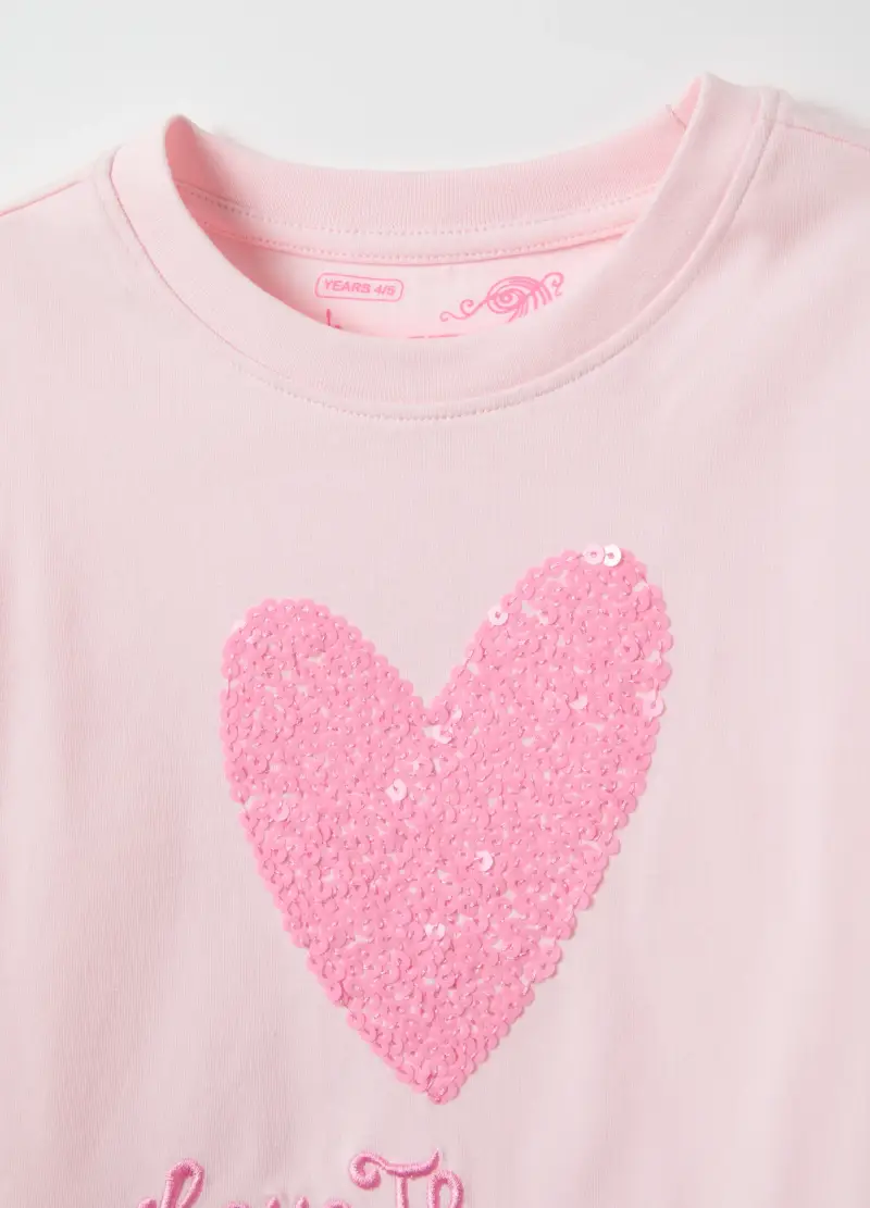 LOVE THERAPY T-shirt Bambina Rosa 4133819 miniatura 3