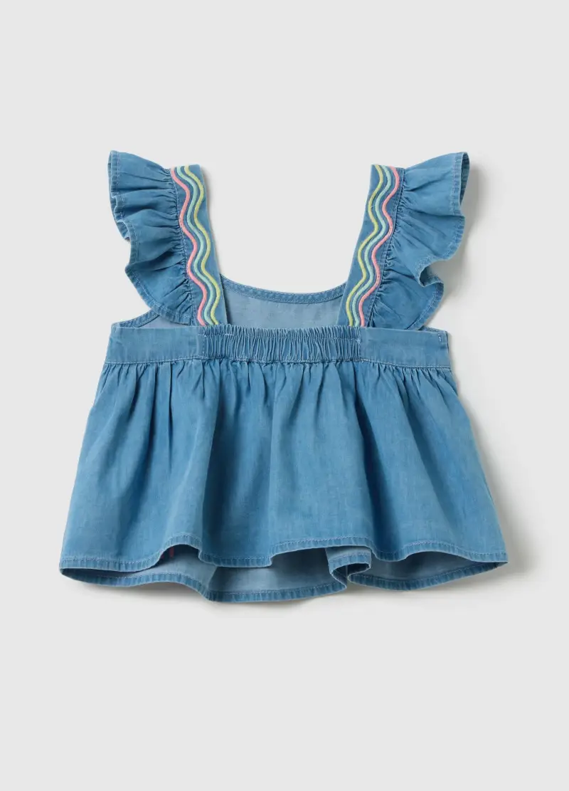 LOVE THERAPY Top Bambina Denim 3983870 miniatura 2