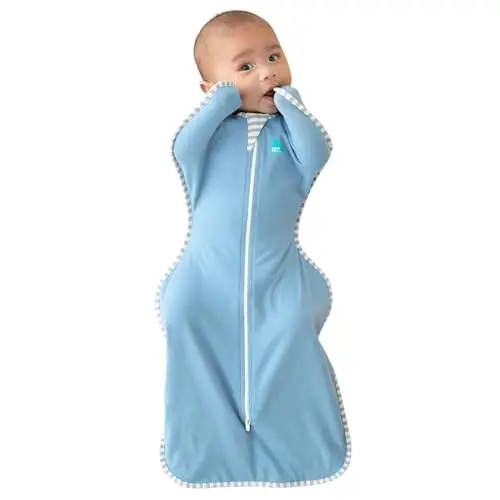 Love To Dream Swaddle Up, neonato 2,2-3,8 kg - Blu, vestibilità aderente, supporta una sana routine del sonno, 1,0 Tog