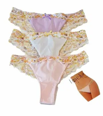 Perizoma donna con pizzo colorato Emy Lovely Girl 4293D