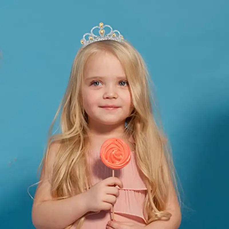 Lovelyshop Giallo Gemme Strass Diadema per Piccolo Bambino Grande Kid Ragazza Prom Compleanno Princess Festa miniatura 2