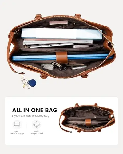 LOVEVOOK Borsa per computer portatile da donna 14 pollici, borsa da lavoro da donna, borsa da lavoro, borsa per miniatura 2