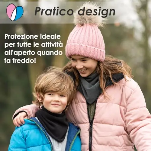 Lovjoy Sciarpa/scaldacollo invernale in pile termico caldo per neonati/bambini - Scaldacollo morbido e comodo - Molti miniatura 2