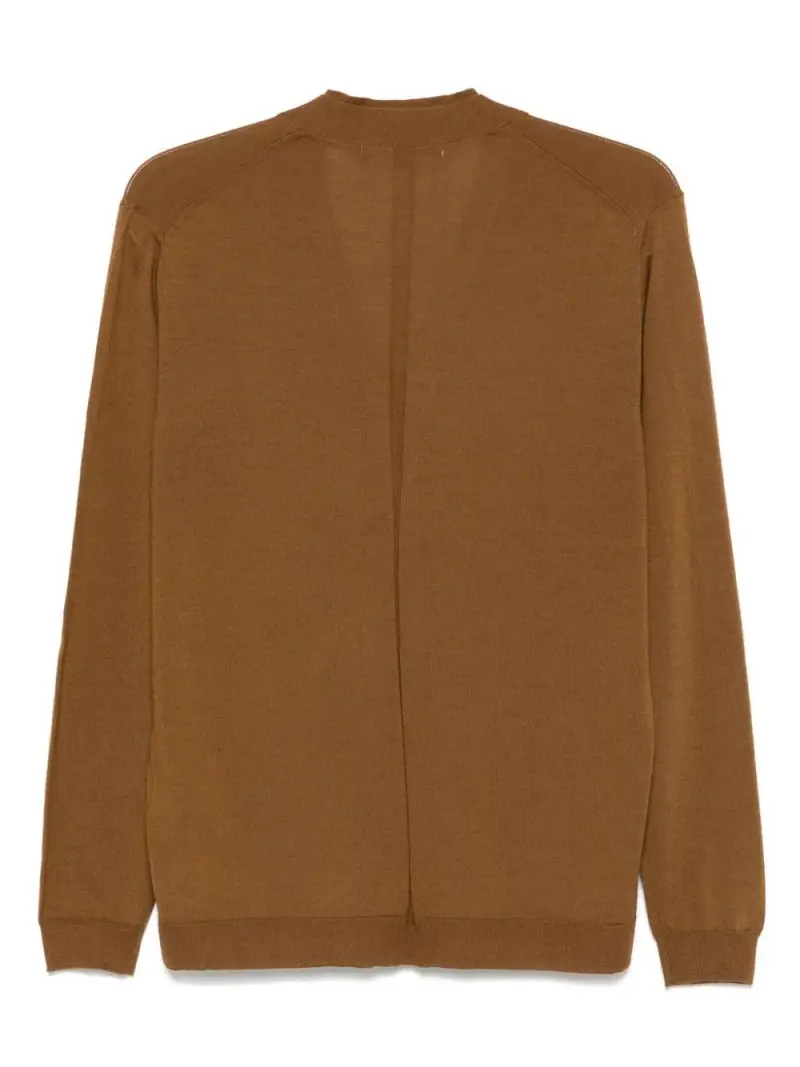 LOW BRAND Cardigan Marrone 2809174 miniatura 2