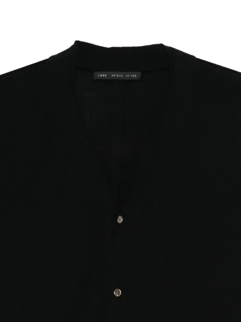 LOW BRAND Cardigan Nero 4015252 miniatura 3