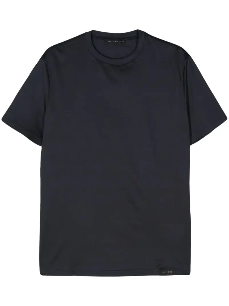 Maglia blu mini etichetta orlo Blu scuro