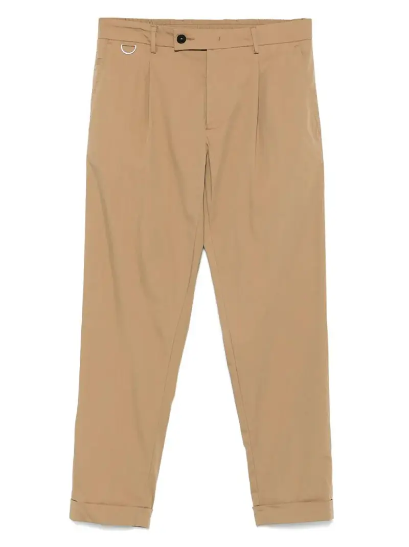 Pantalone riviera slim fit cammello