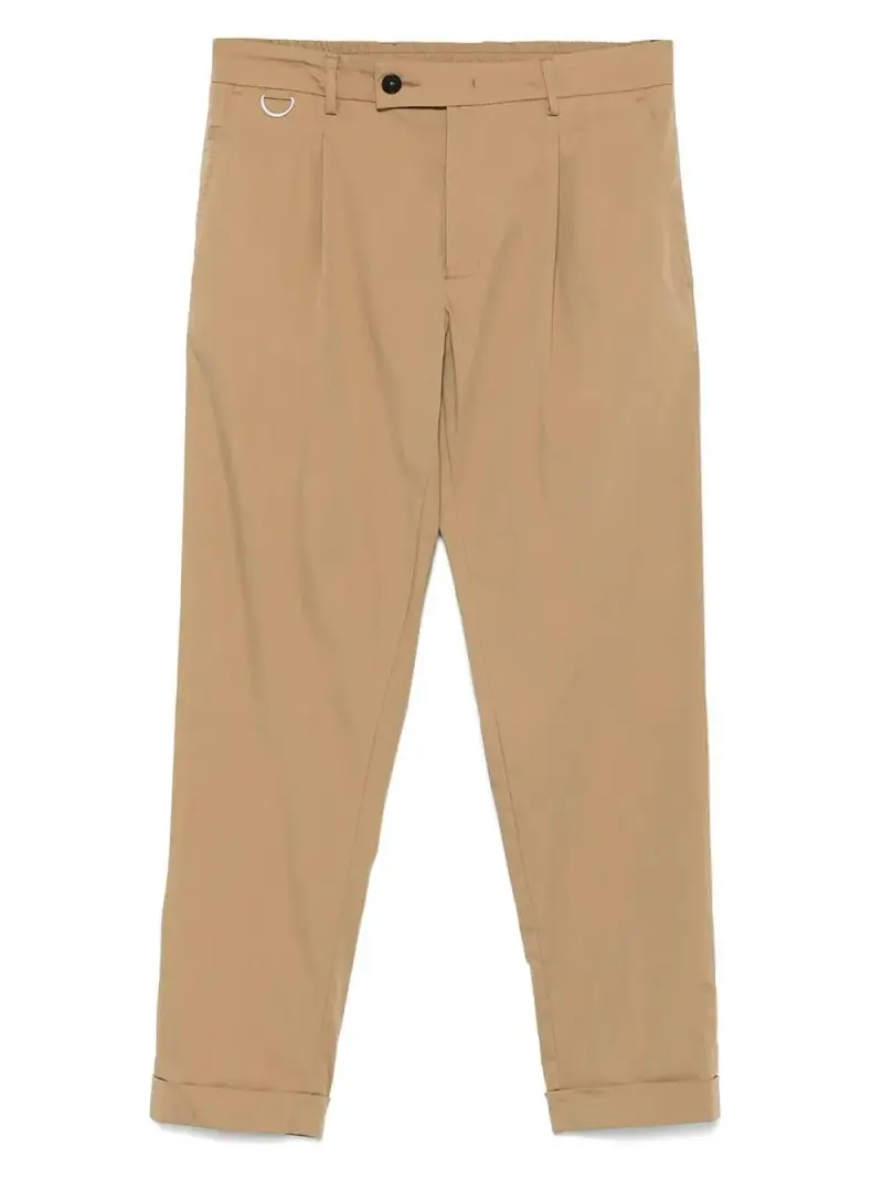 Pantalone riviera slim fit cammello