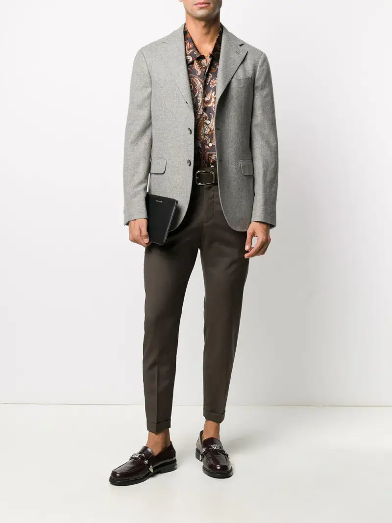 Pantalone testa di moro basic Marrone miniatura 2