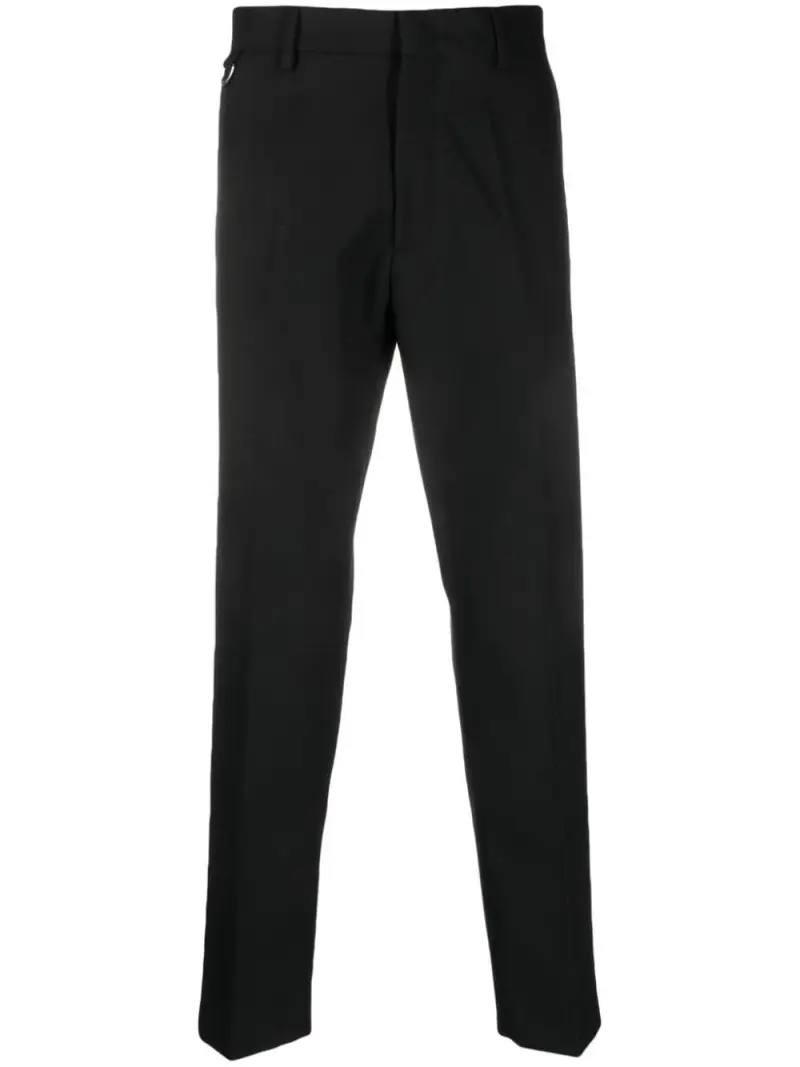 Pantalone Uomo Nero Lana