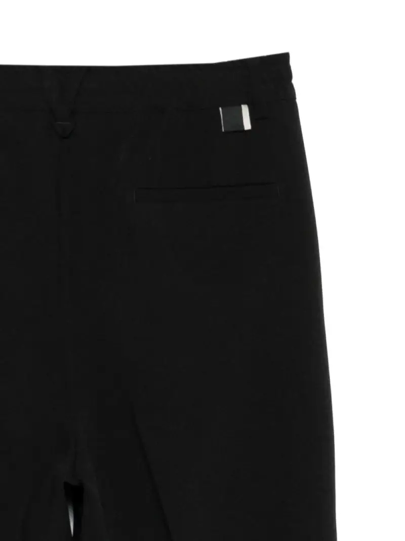 Pantaloni Neri Dritti con Pieghe Nero miniatura 2