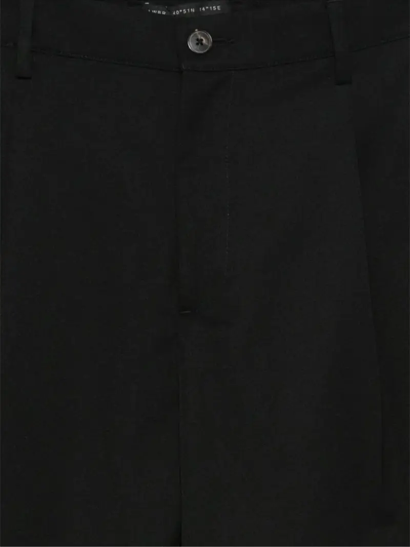 Pantaloni Neri Plissettati con Tasche Nero miniatura 3