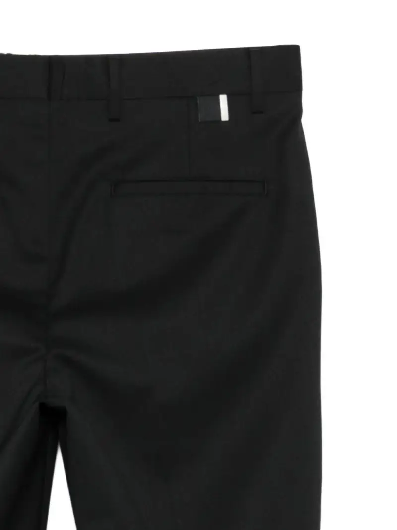 Pantaloni Neri Sartoriali Dritti Nero miniatura 3