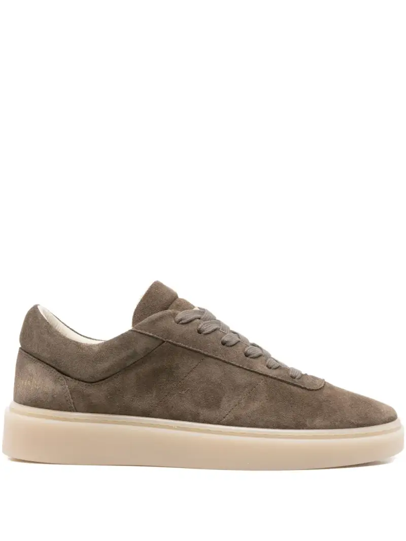 Sneakers in suede fango
