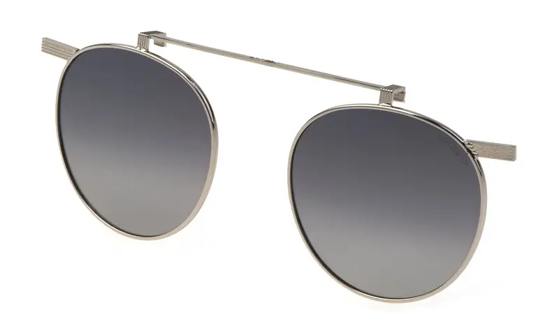 Lozza Unisex AL4287 ZILO BOLD 1  579P Occhiali da sole Metallo Palladio Fumo Pantos Polarizzata Sfumato