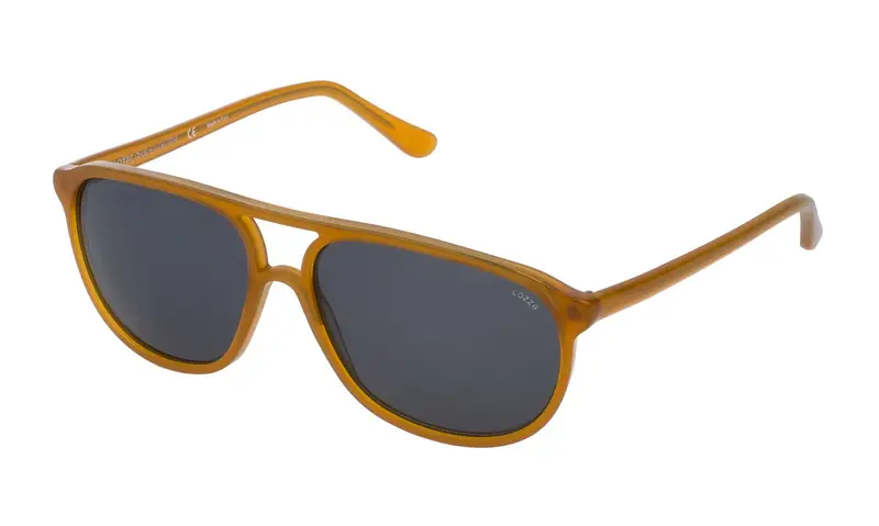 Lozza Unisex SL1827L ZILO SPORT  V72M Occhiali da sole Acetato Marrone Grigio Squadrata Normale