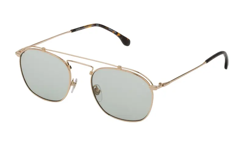 Lozza Unisex SL2315M 0300 Occhiali da sole Metallo Oro  Squadrata