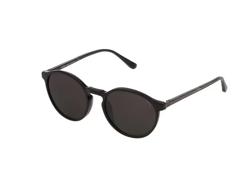 Lozza Unisex SL4226 - FERRARA 4 0700 Occhiali da sole Acetato Nero Grigio Rotonda Normale