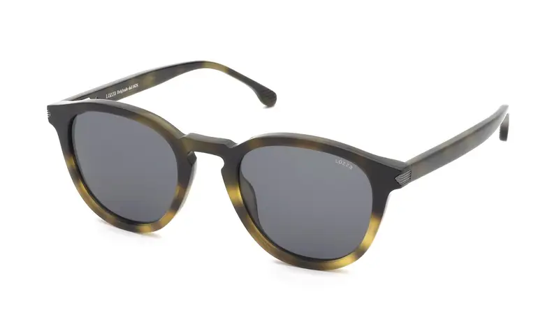 Lozza Unisex SL4373 MARATEA 4  0APE Occhiali da sole Acetato Havana Fumo Pantos Normale
