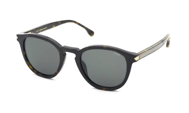 Lozza Unisex SL4373 MARATEA 4  722 Occhiali da sole Acetato Havana Verde Pantos Normale