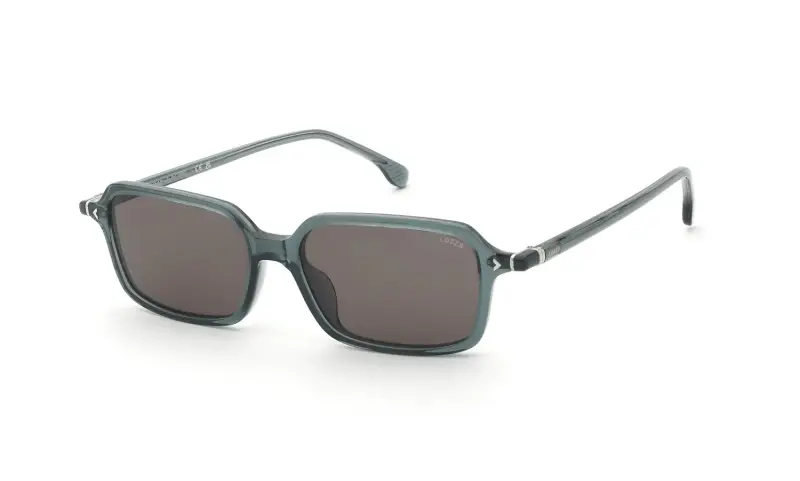 Uomo Lozza SL4411 ROMA 10 819 Occhiali da sole Acetato Grigio Marrone Squadrata Normale