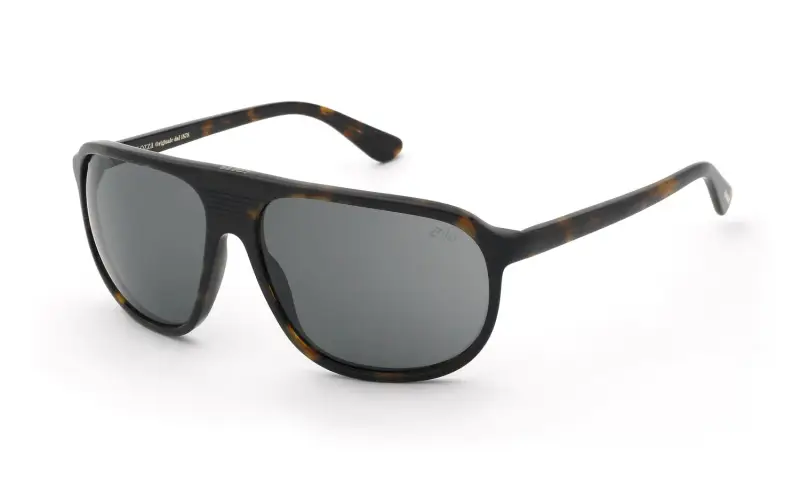 Uomo Lozza SL4417 04BL Occhiali da sole Acetato Havana Fumo Pilot Normale