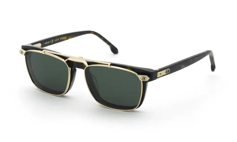 Lozza Montature da vista Uomo Acetato Havana Verde Squadrata