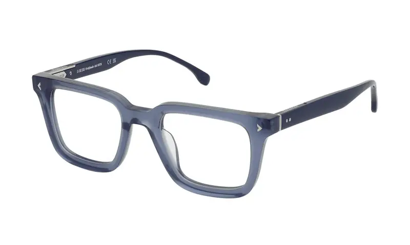 Lozza Uomo VL4334 SANREMO 4  0U11 Montature da vista Acetato Blu  Squadrata
